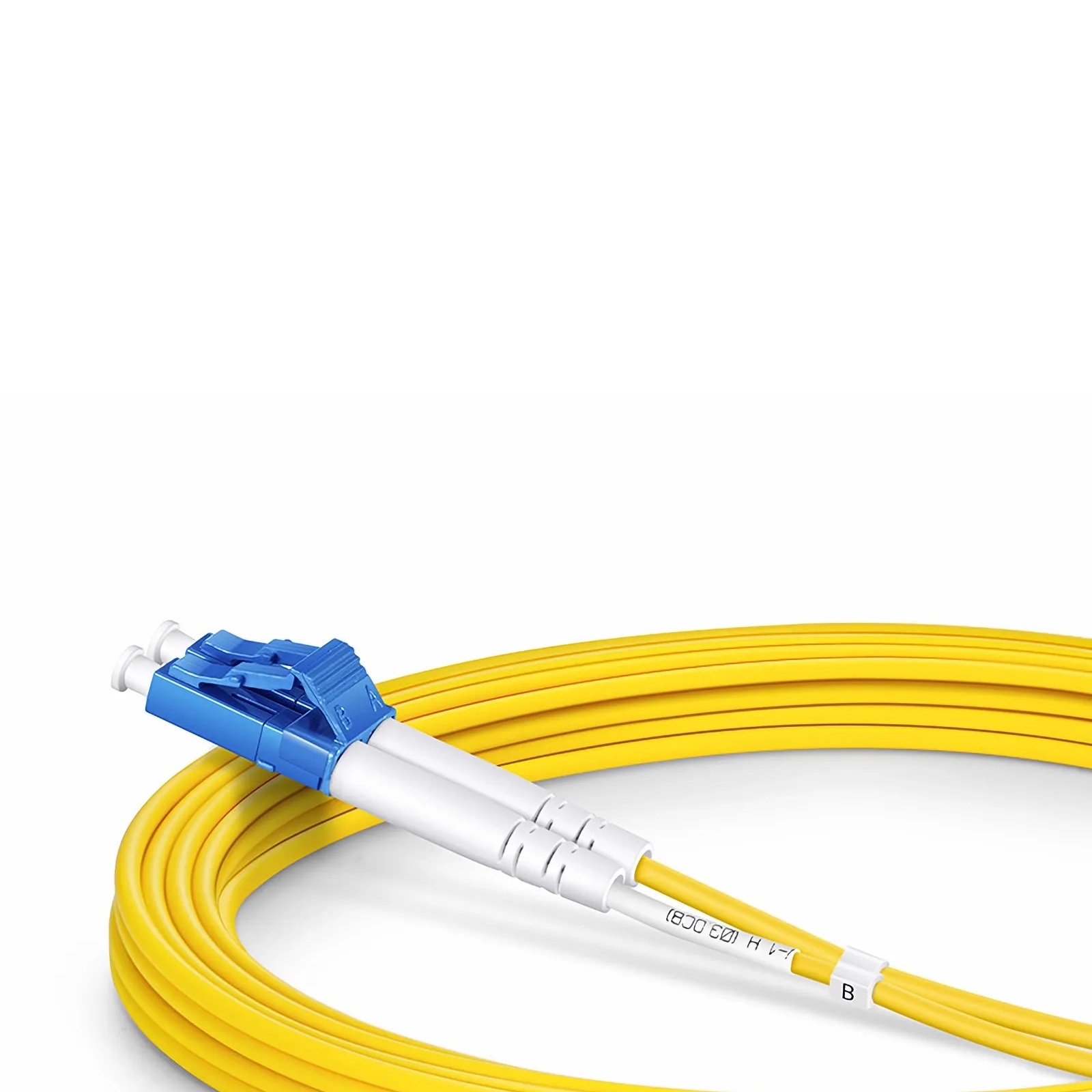 Cable de fibra óptica 3m (10ft) , 2 fibras, LC UPC dúplex a SC UPC dúplex, Monomodo (OS2), Riser (OFNR), 2.0mm, Búfer ajustado, Amarillo - Image 6